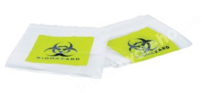 BIOHAZARD SAMPLE BAGS 140 X 150MM WITH SYMBOL PK.1000