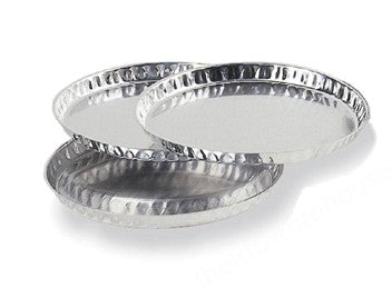 DISHES ALU. FOIL DISPOSABLE WITH RIM 100X7MM DIA. X HT PK 80