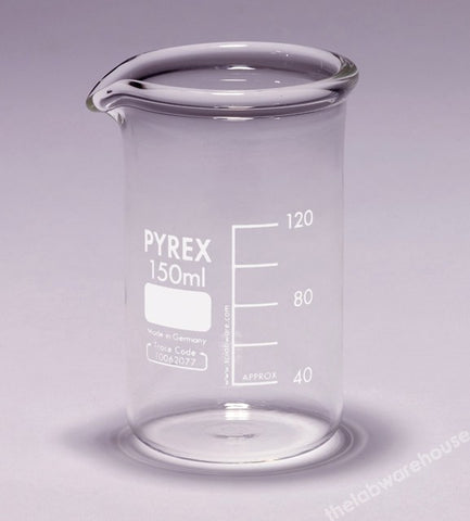 BEAKER PYREX GLASS HEAVY DUTY TALL FORM WITH SPOUT 600ML