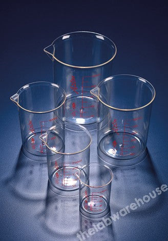 BEAKER AZLON PMP LOW FORM PRINTED GRAD'S WITH SPOUT 500ML