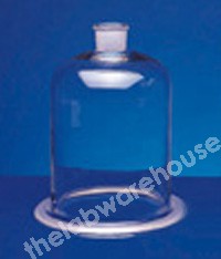 BELL JAR GLASS 29/32 SOCKET TOP 300X200MM