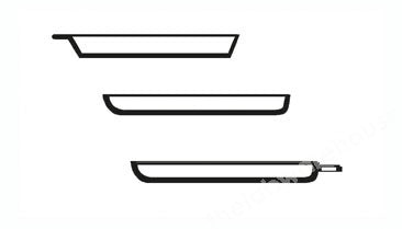 COMBUSTION BOAT SILICA WITH HANDLE 50X15X9MM