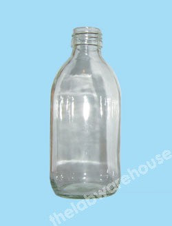 BOTTLES CLEAR GLASS ALPHA SIROP 28MM NECK NO CAP 500ML PK.35
