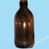 BOTTLES AMBER GLASS ALPHA SIROP 28MM NECK NO CAP 300ML PK.51