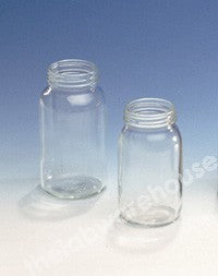 POWDER BOTTLES CLEAR GLASS NO CAP 250ML PK.42