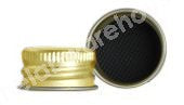 CAPS ALUMINIUM WITH RUBBER WAD R3/28 PK 100