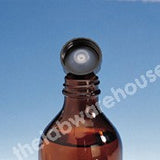 WINCHESTER BOTTLES AMB.GLASS BLACK POLYCONE CAP 500ML PK.24