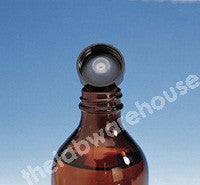 WINCHESTER BOTTLES AMB.GLASS BLACK POLYCONE CAP 1000ML PK.12