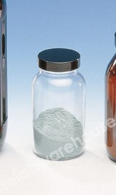 POWDER BOTTLES CL. GLASS BLACK CAP/PVDC WAD 30ML PK.80