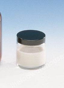 OINTMENT JARS CLEAR GLASS BLACK CAP 120ML PK.63