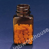 TABLET BOTTLES AMBER POLYSTYRENE WITHOUT CAP 32ML PK 200
