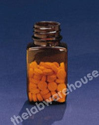 TABLET BOTTLES AMBER POLYSTYRENE WITHOUT CAP 48ML PK 200