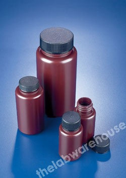 BOTTLES AZLON AMBER PP W/MOUTH WITH PP CAP 250ML PK 10