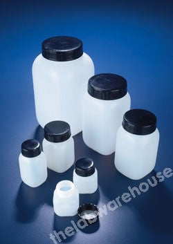 BOTTLE AZLON HDPE W/M WITH CAP/PLASTIC FOAM WADS 125ML
