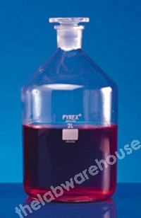 REAGENT BOTTLE PYREX N/MOUTH WITH GLASS STOPPER 100ML