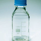 REAGENT BOTTLE PYREX SQUARE W/MOUTH 32MM CAP/POUR RING 100ML