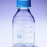 REAGENT BOTTLE PYREX W/MOUTH 45MM CAP AND CLEAR RING 500ML