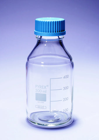 REAGENT BOTTLE PYREX W/MOUTH 45MM CAP AND CLEAR RING 5L