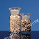 REAGENT BOTTLE CLEAR GLASS W/MOUTH WITH GLASS STOPPER 100ML