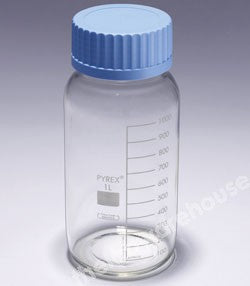 REAGENT BOTTLE PYREX EXTRA W/MOUTH 80MM CAP AND RING 250ML