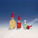 DROPPING BOTTLE CLEAR GLASS WITH PLASTIC STOPPER 30ML