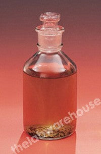 BOD BOTTLE CLEAR GLASS WITH HOLLOW GLASS PEG STOPPER 250ML