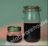 KILNER TYPE BOTTLE METAL TOP AND METAL SCREW SEAL RING 500ML