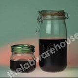 KILNER TYPE BOTTLE GLASS TOP RUBBER RING AND WIRE CLAMP 1.5L
