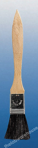 BRUSH FLAT FORM HAIR BRISTLES 25MM WIDE ON WOOD HANDLE