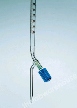 BURETTE MBL BORO GLASS CL.B ROTAFLO PTFE S/COCK 10X0.1ML