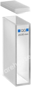 PRECISION CELL SILICA MACRO AND LID 20MM PATH 100-QG