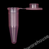 MICROCENTRIFUGE TUBES 1.5ML PP W/PLUG CAP RED PK.1000