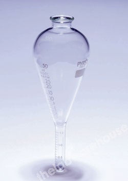 CENTRIFUGE TUBE PYREX PEAR SHAPE WITHOUT CAP N/ST. 100ML