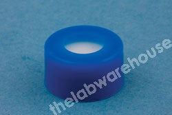 SCREW CLOSURES BLUE PE WITH PTFE/SIL RUBBER SEAL PK1000