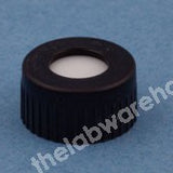 SCREW CLOSURES BLACK PE WITH PTFE/SIL RUBBER SEAL PK1000