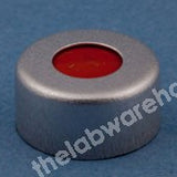 CRIMP CLOSURES NAT. ALU. WITH PTFE/RED RUBBER SEAL PK1000