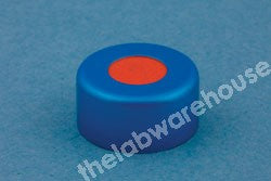 CRIMP CLOSURES BLUE ALU. WITH PTFE/RED RUBBER SEAL PK1000