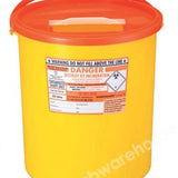 SHARPS BIN PP WITH SNAP TIGHT SHUTTER LID 22.0L