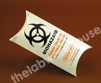 SAFETY POUCH PAPER BOARD BIOHAZARD SYMBOL 140 X 330MM PK 5