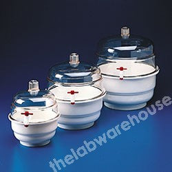 VACUUM DESICCATOR PC TOP, O-RING, PP BASE TRAY/PLATE 149MM