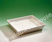 DISH WITH POURING LIP WHITE PVC 260X200X65MM DEEP
