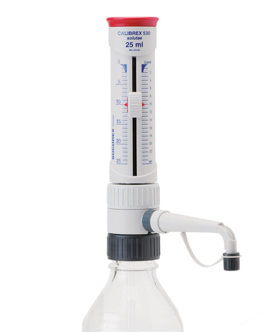 BOTTLE TOP DISPENSER SOCOREX 530 10-100ML W/O FLOW STOPCOCK