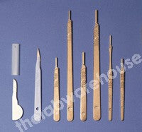 SCALPEL SWANN MORTON ST./STEEL BLADE NO. 15 NON STERILE LONG