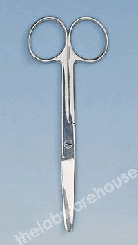 SCISSORS ST./STEEL BLUNT STRAIGHT CLOSED SHANKS 125MM
