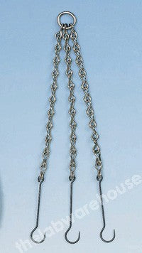 CHAINS/HOOKS 3 ON ONE RING NICKEL PLATED