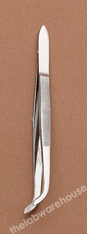 FORCEPS ST./STEEL SPR. CRV FLUTES BROAD ENDS GUIDE PIN 120MM