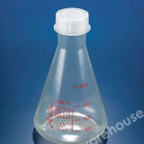 CONICAL FLASK TRANSPARENT PMP SCREW NECK W/CAP 500ML
