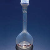 VOLUMETRIC FLASK PMP (TPX) WITH 14/23 STOPPER 50ML