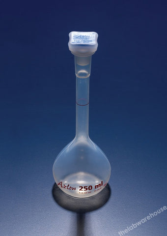 VOLUMETRIC FLASK PMP (TPX) WITH 14/23 STOPPER 100ML