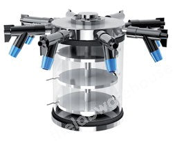 SHELF CHAMBER HEATED WITH 8 X FLASK VALVES